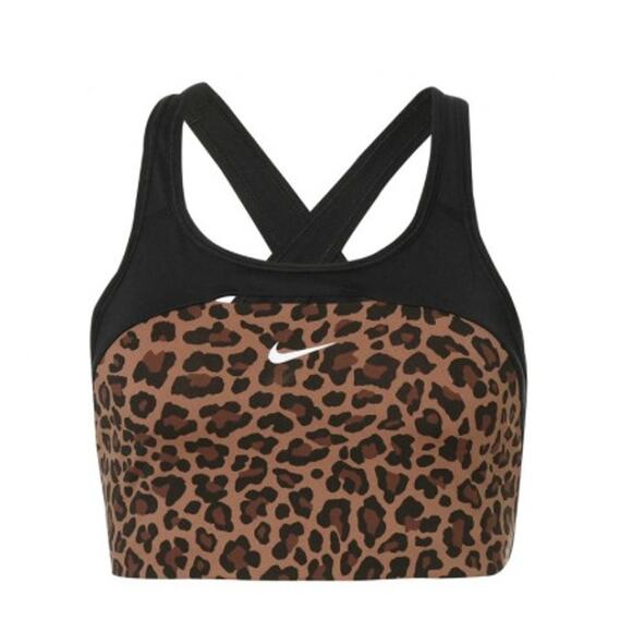 Nike Other - Nike Dri-Fit Sports Bra Size Large Animal Print Keyhole Activewear Athletic Yoga
